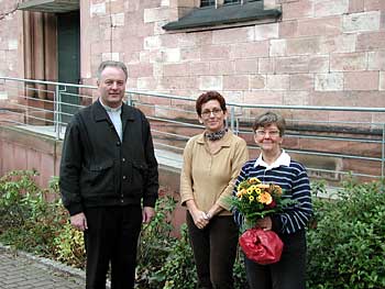 Pfarrer Duzi, Martina Strobel und Helga Hermes (v.l.n.r.)