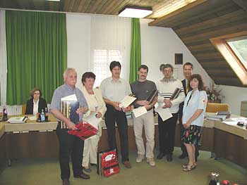 Die ausgezeichneten Blutspender aus Weisenbach (insgesamt zehn Personen)