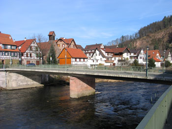 Die Murgbrücke in Weiserbach