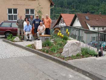 Die neu gestaltete Platzanlage an der Rathausstraße in Au 