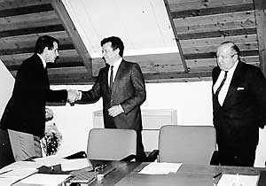 Bürgermeister Gerhard Feist wird in seine dritte Amtsperiode eingeführt