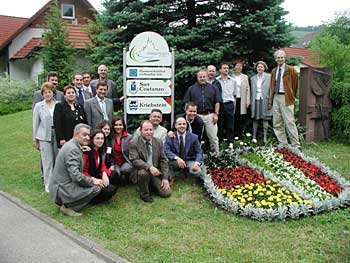 Einweihung der Partnerschaftstafeln am Ortseingang