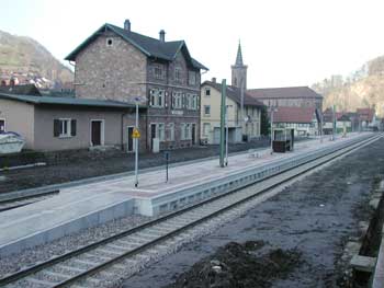 Der Baufortschritt am Haltepunkt Weisenbach