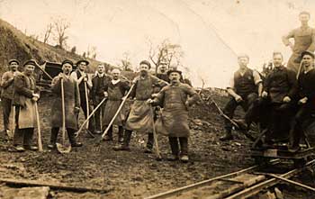 Bahnarbeit vor 80 Jahren