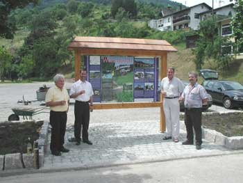 Cornelius Großmann, Bürgermeister Toni Huber, Friedbert Wörner und Dieter Haitz (v.l.n.r.)