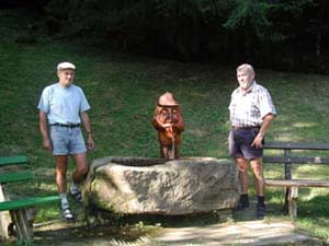 Neu hergerichteter Brunnen