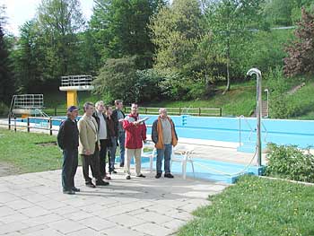 Der Bauausschuss im Latschigbad