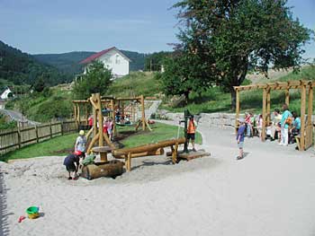 Der Spielplatz im Baugebiet „Birket“ 