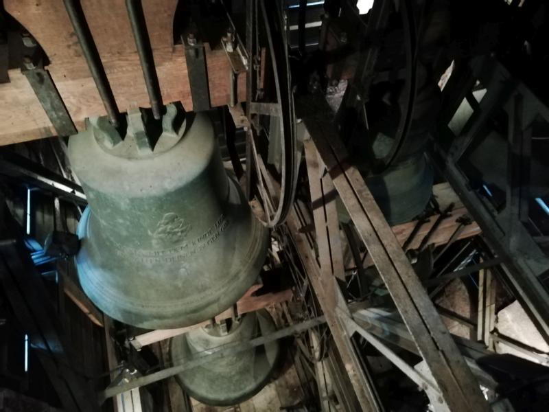 Sanierungsarbeiten am Glockenstuhl